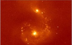 MOSFIRE Image of Colliding Atennae Galaxies