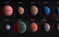 Ten hot Jupiter exoplanets