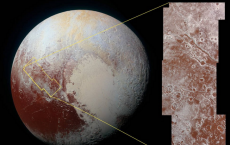 Reddish Material On Pluto's Surface 
