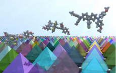 3-D Image Of FDT Molecules On Perovskite Crystals Surface