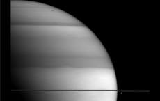 Methane Saturn With Bright And Dark Bands