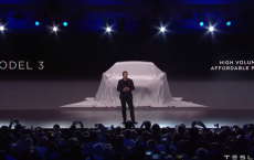 Elon Musk Unveils Tesla Model 3