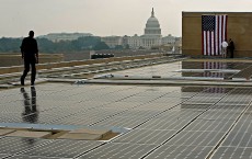 Energy Secretary Bodman Open Solar Power System On Energy Dept. Build