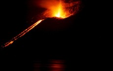 Volcano Erupting in Krakatoa