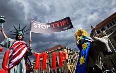 Anti-TTIP Protests On Eve Of Obama Visit