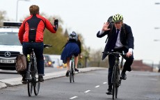 Boris Johnson Launches London's First Cycle Superhighway 