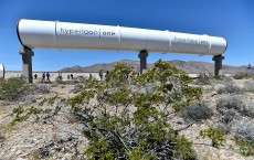 Elon Musk's High Speed Train Concept Company Hyperloop One Holds First Public Test Run Credit: David Becker / Stringer