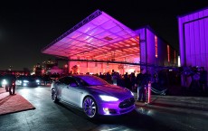 Tesla CEO Elon Musk Unveils New Vehicle Credit: Kevork Djansezian / Stringer