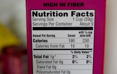 Nutritional Facts Label