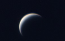 Modern telescopic view of Venus from Earth's surface