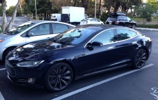 Blue Tesla Model S