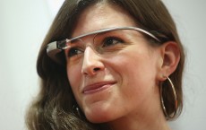 Woman Wears Google Glass