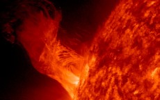 Solar Eruption Rises Above Sun 