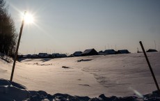 Stall Holders Brave The Extreme Cold To Sell Food On The Wintry Roads Of Siberia