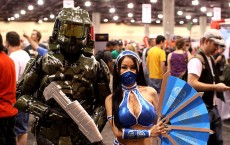 Master Chief & Kitana cosplayers