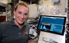 First-ever sequencing of DNA in space, performed by Kate Rubins on the ISS. 128f0462 sequencer 1.jpg