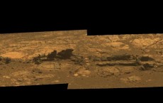 Mars Rover Opportunity Exploring Matijevic Hill