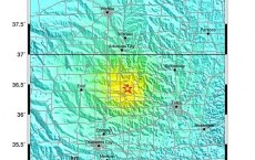 2016 Oklahoma earthquake ShakeMap