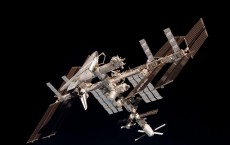 The International Space Station and the Docked Space Shuttle Endeavour