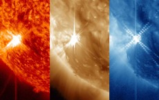 Sun Emit a Mid-Level Flare