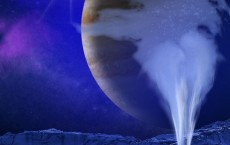 Water Vapor Plume on Europa (artist concept)