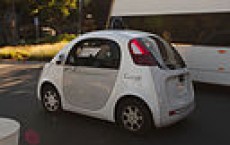 Google's self driving car at the Googleplex