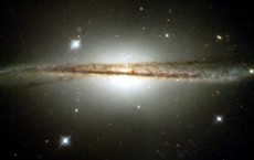 Hubble Images Of Warped Disk Galaxy 