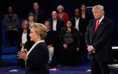 Candidates Hillary Clinton And Donald Trump Hold Second Presidential Debate At Washington University