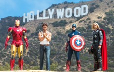 Legendary MARVEL Superheroes Conquer The Iconic Hollywood Sign