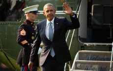 President Obama Returns To The White House 