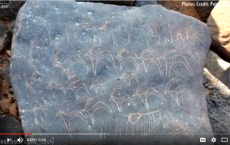 Inscriptions On A Rock Art Found In Jordan's Black Desert