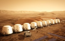 Mars One settlement in 2025