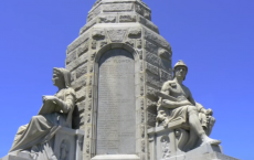 The 81 Feet Tall Monument depicts virtues of the Pilgrims