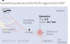 Solomon Islands Hit by Small Tsunami Following a 8.0 Magnitude Earthquake 