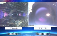 China's Tianzhou-1 Docks With Tiangong-2