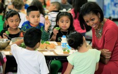 Michelle Obama And Mexican First Lady Visit Elementary School In Maryland