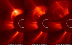 coronal mass ejection (CME) on March 15 by SOHO