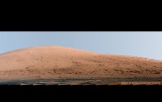 Mars Mount Sharp in a white-balanced color adjustment curiosity