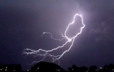 Lightning Storm Over Port Talbot