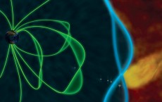 Artist Rendition of a Plasma Jet Impact Generating Standing Waves (IMAGE)