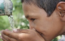 Clean drinking water from rainwater harvesting tank