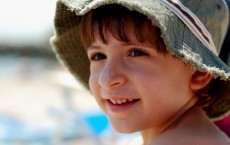 Beach Kid with Sunscreen