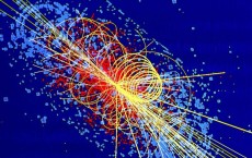 Simulation of a particle collision in which a Higgs boson is produced CERN