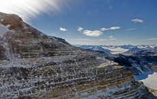 The Transantarctic Mountains, seen from the NASA P-3 airborne laboratory.